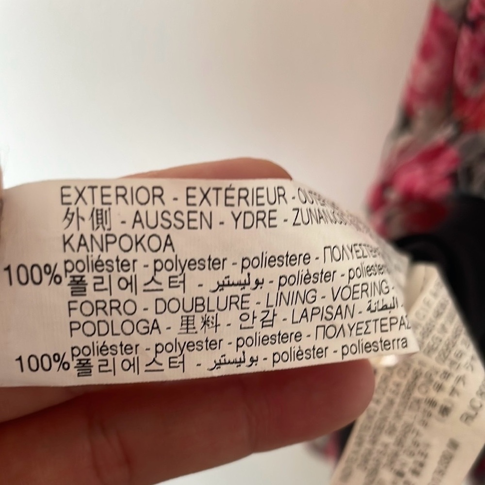 Zara Women’s Floral long sleeve Long Lined Dress Size M - Picture 11 of 16